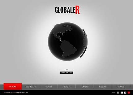 GLOBALER Flash шаблон для вашего бизнеса