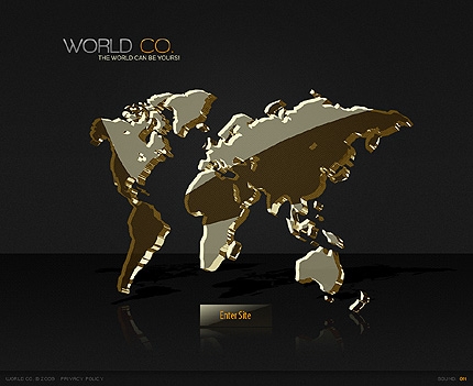WORLD Flash шаблон для вашего бизнеса