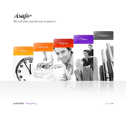 ASAFO Flash шаблон для вашего бизнеса