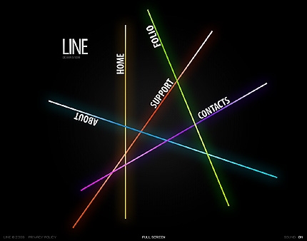 LINE Flash шаблон под веб-дизайн