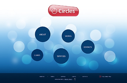 CIRCLES Flash шаблон под веб-дизайн