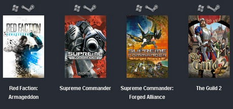 Red Faction: Armageddon + Supreme Commander+The Guild 2