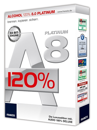 Alcohol 120% 8 Platinum incl Audio 180% DELUXE  FULL