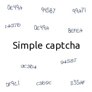 Простая каптча. Simple captcha.