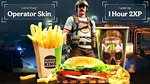 🍔 BURGER TOWN 🍔OPERATOR SKIN 1h 2XP Boost 💥SALE💥