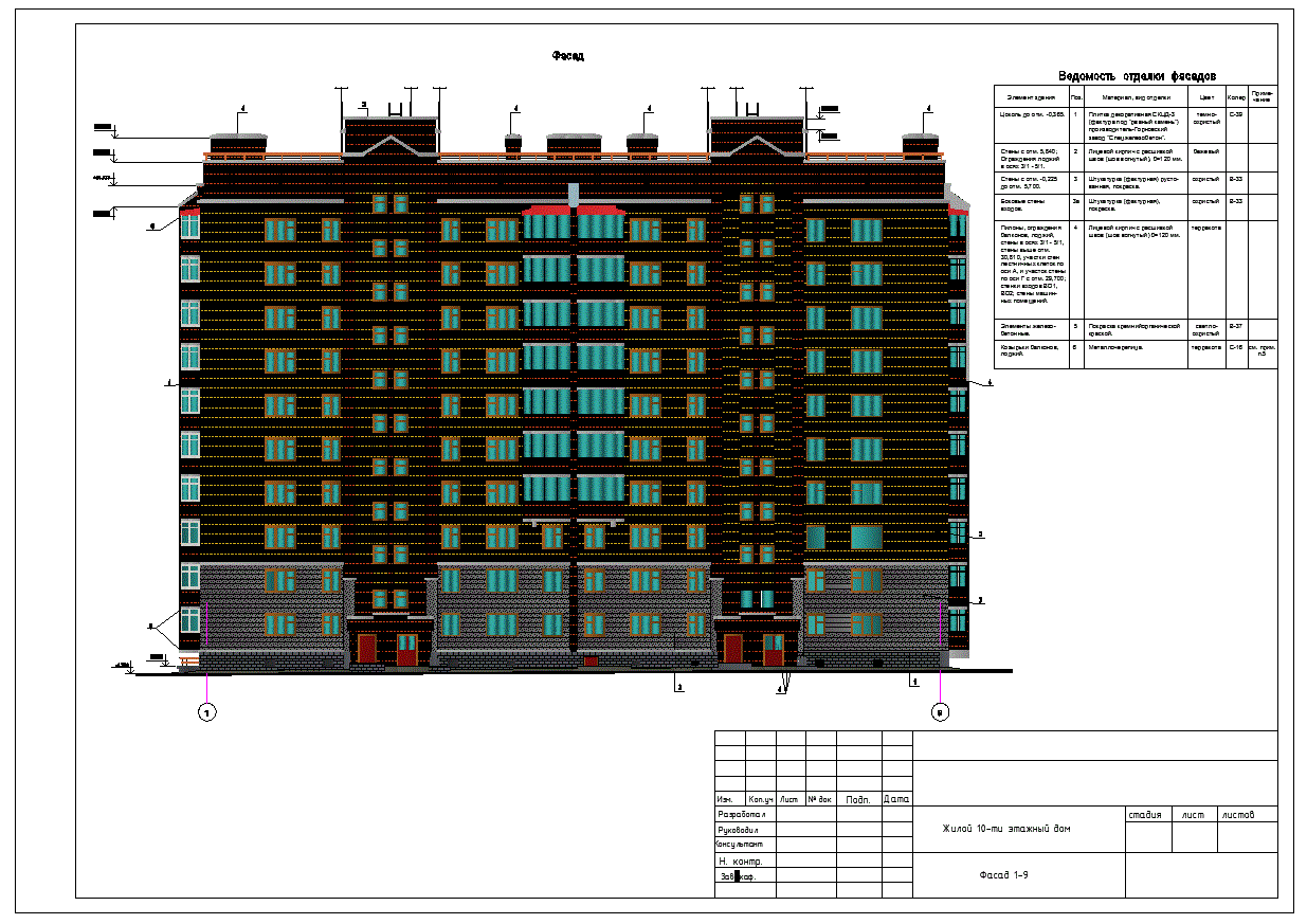 Фасады многоэтажных жилых домов. Фасад многоэтажного здания чертеж. Многоэтажный жилой дом проект. Фасад 9 этажного жилого дома.