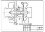 Продольный разрез турбокомпрессора ТКР 8.5