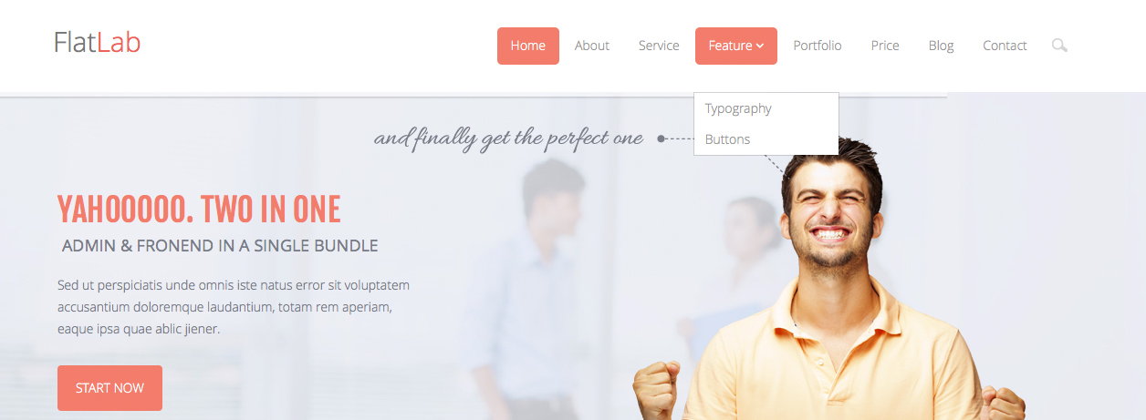 FlatLab - Bootstrap 3 Responsive Frontend Template