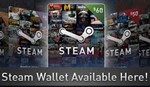 STEAM WALLET GIFT CARD 0.9$ ROW - NO RU-US-ARG-TL...