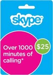 SKYPE ВАУЧЕР на 25$ (aктивация http://www.skype.com)