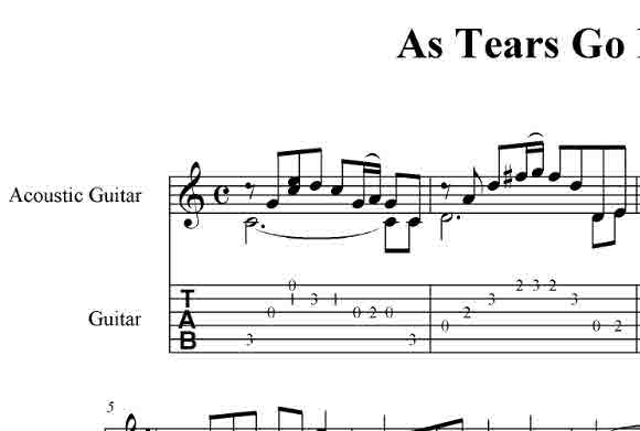 As Tears Go By (The Rolling Stones) pdf+gp6