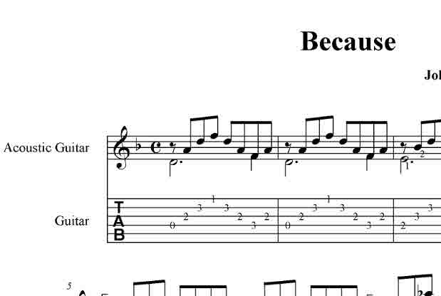Because  (The Beatles) pdf+gp6