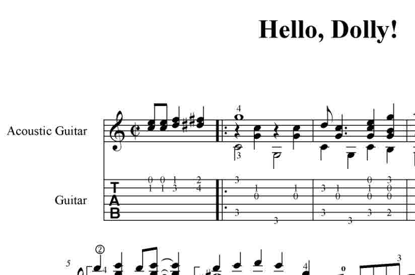 Hello, Dolly (Jerry Herman)  Ноты, табы, GP6