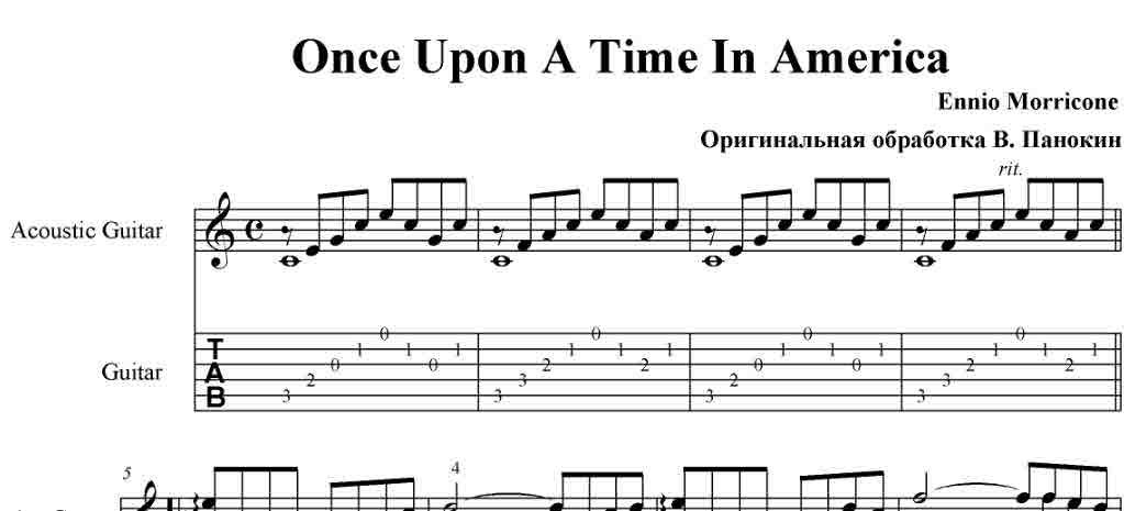 Once Upon a Time.(Ennio Morricone) pdf+gp6