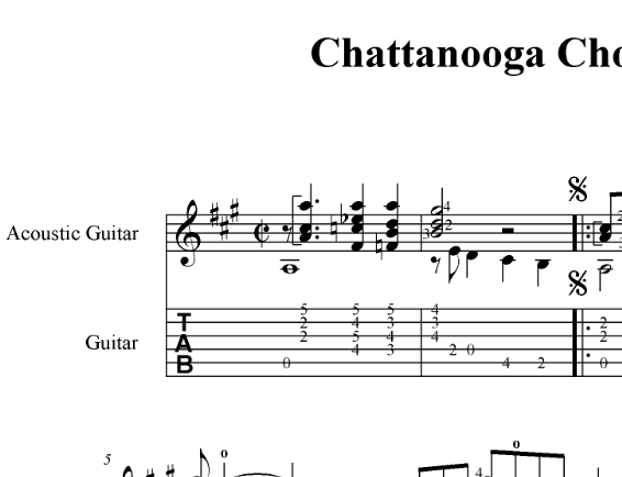 Chattanooga Choo Choo, Harry Warren. Ноты, табы, GP6