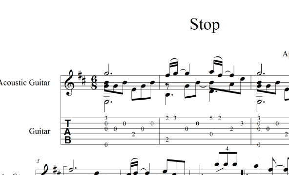 Stop - Sam Brown, pdf+gp6