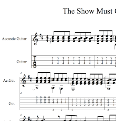 The Show Must Go On - pdf+gp6