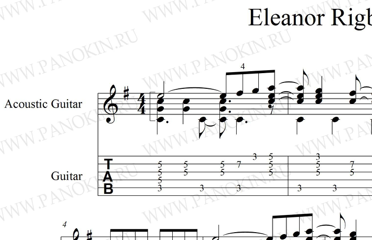 Eleanor Rigby - The Beatles. pdf+gp6