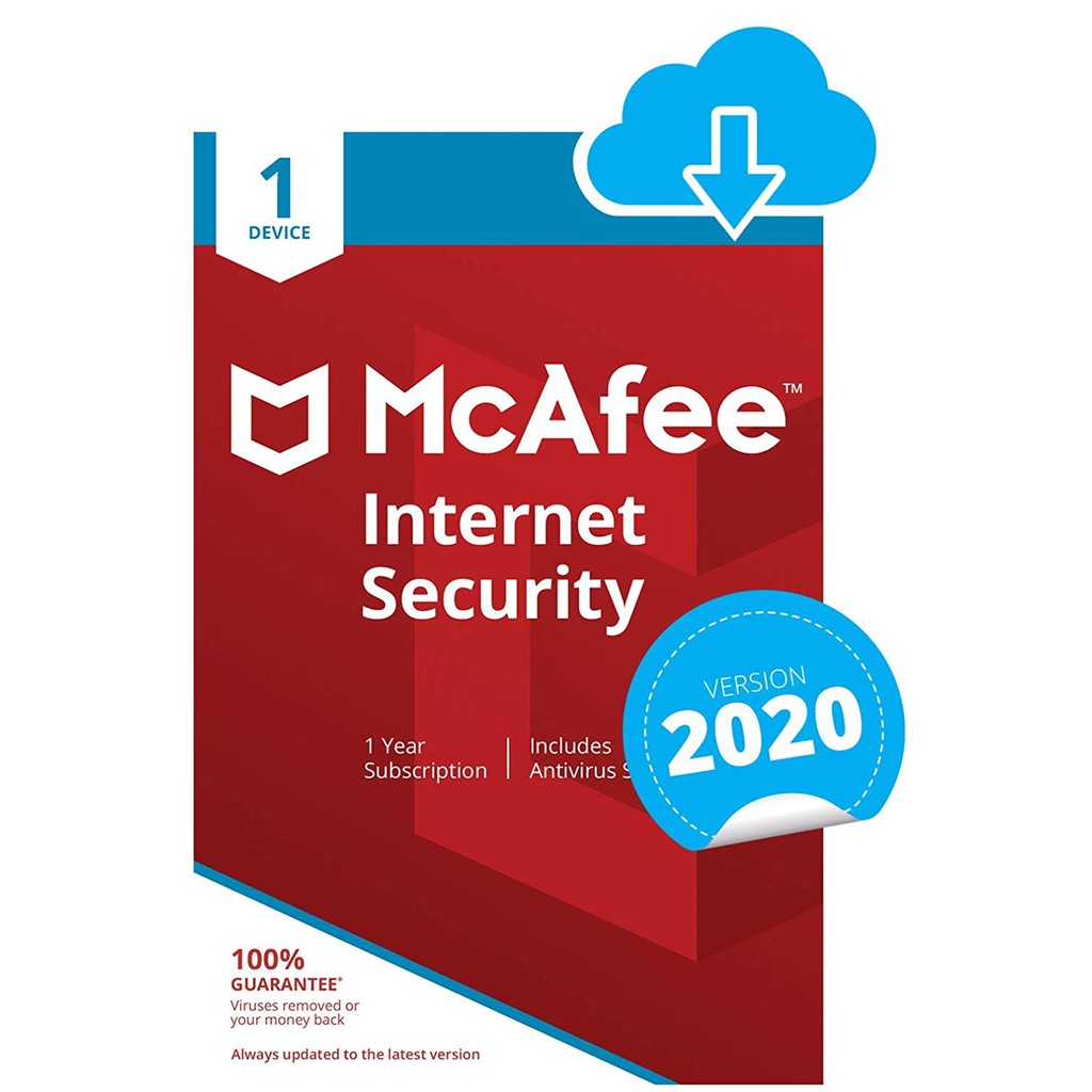 Buy McAfee Internet Security 2020 1 Year 1 PC Region Free and ...