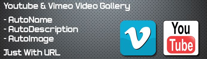 Video Gallery Album - Youtube/Vimeo opencart