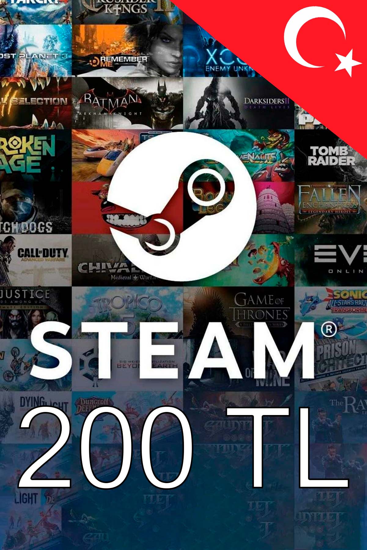 Buy 💰STEAM WALLET GIFT CARD 200 TL (FOR TURKEY ACCOUNTS) cheap, choose