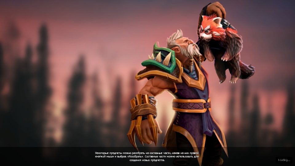 Dota 2 - Загрузочный экран: The Wolf Hunter Spirit Bear