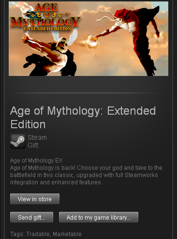 age of mythology extended ( steam gift ru + cis )