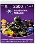 Playstation Network PSN 2500 rubles - Photo Card