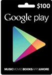 Google Play Gift $100