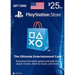 Playstation Network PSN $25 (USA) - без комиссии