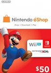 Nintendo eshop 50$ USA - без комиссии