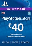 Playstation Network PSN £40 (UK) - без комиссии