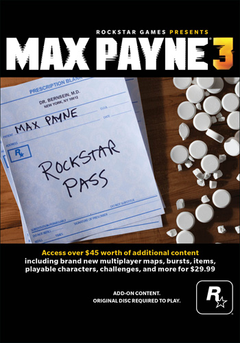 Max Payne 3 Rockstar Pass - Reg FREE - Multilanguage
