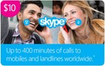 Skype 10 USD Ориг. Ваучер - Актив.на Skype.com