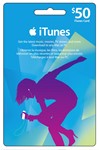 iTunes (US) 50$ Gift Card Оригинальная - Скан карты