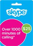 Skype USD 25 original voucher - Go. on Skype.com