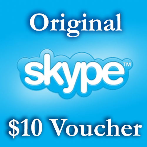 10 USD Genuine Card for Skype.com 1*10$ ORIGINAL