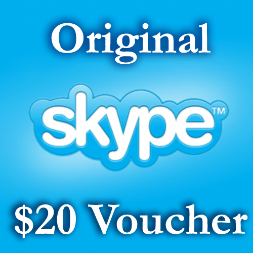 Skype.com 20 usd ОРИГИНАЛЬНЫЕ СКАЙП ваучеры тут 20$=5*4