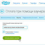 10$ Ваучер пополнения 1*10$ Активация на Skype.com