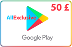 Google Play Gift Card GBP - 50 £ Великобритания