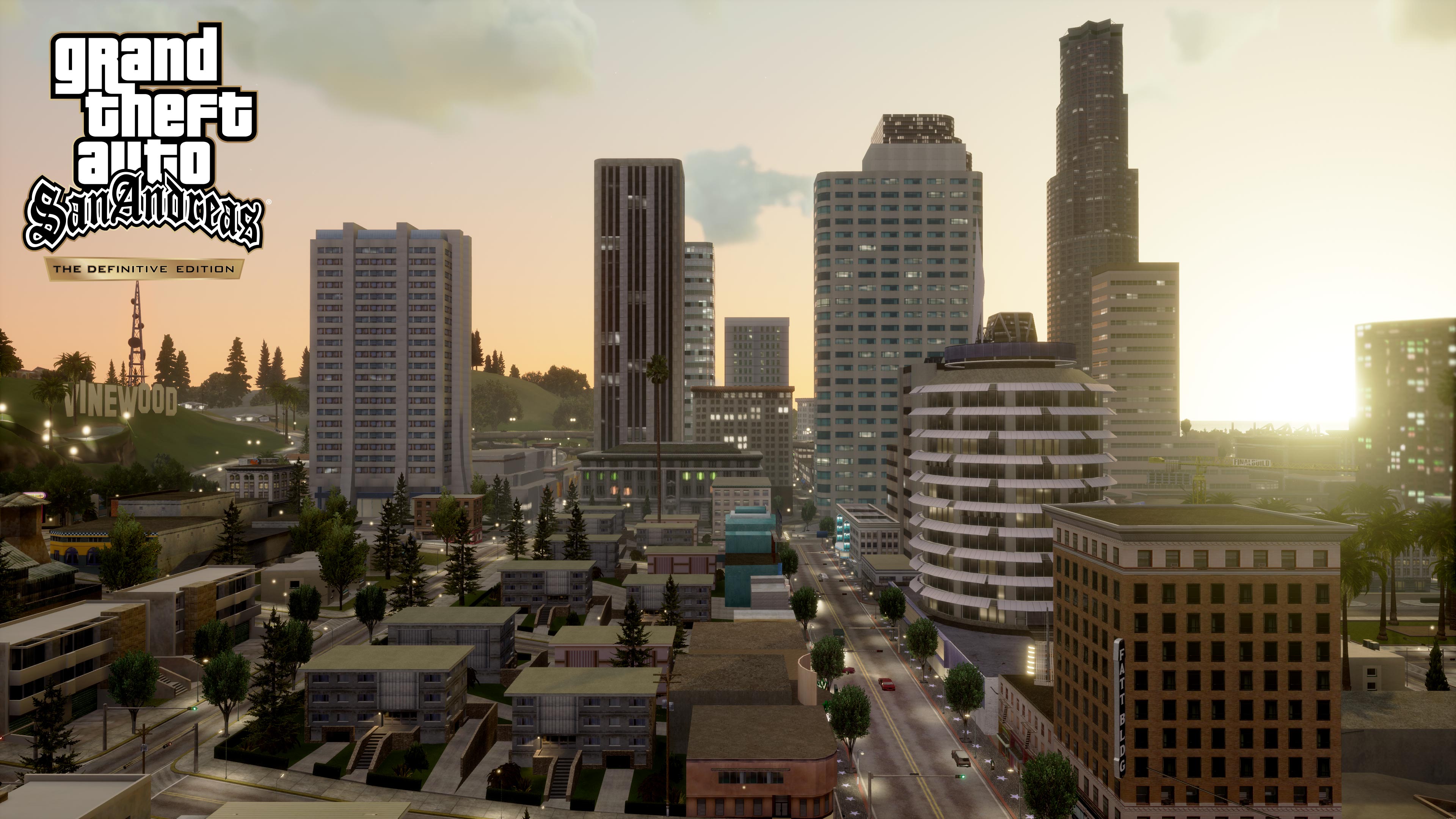 Гта дефинити эдишн на андроид. Даунтаун Лос Сантос. GTA sa Definitive Edition. ГТА Сан андреас трилогия. GTA 3 Trilogy Definitive Edition.