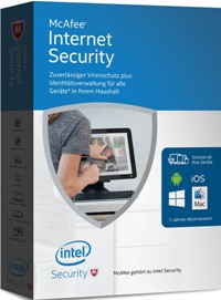 Ключ для McAfee Internet Security 2016 (5 лет. - 5 пк.)