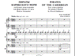 7s26 He&acute;s A Pirate, K.Badelt, arr. for 1 piano 6 hands