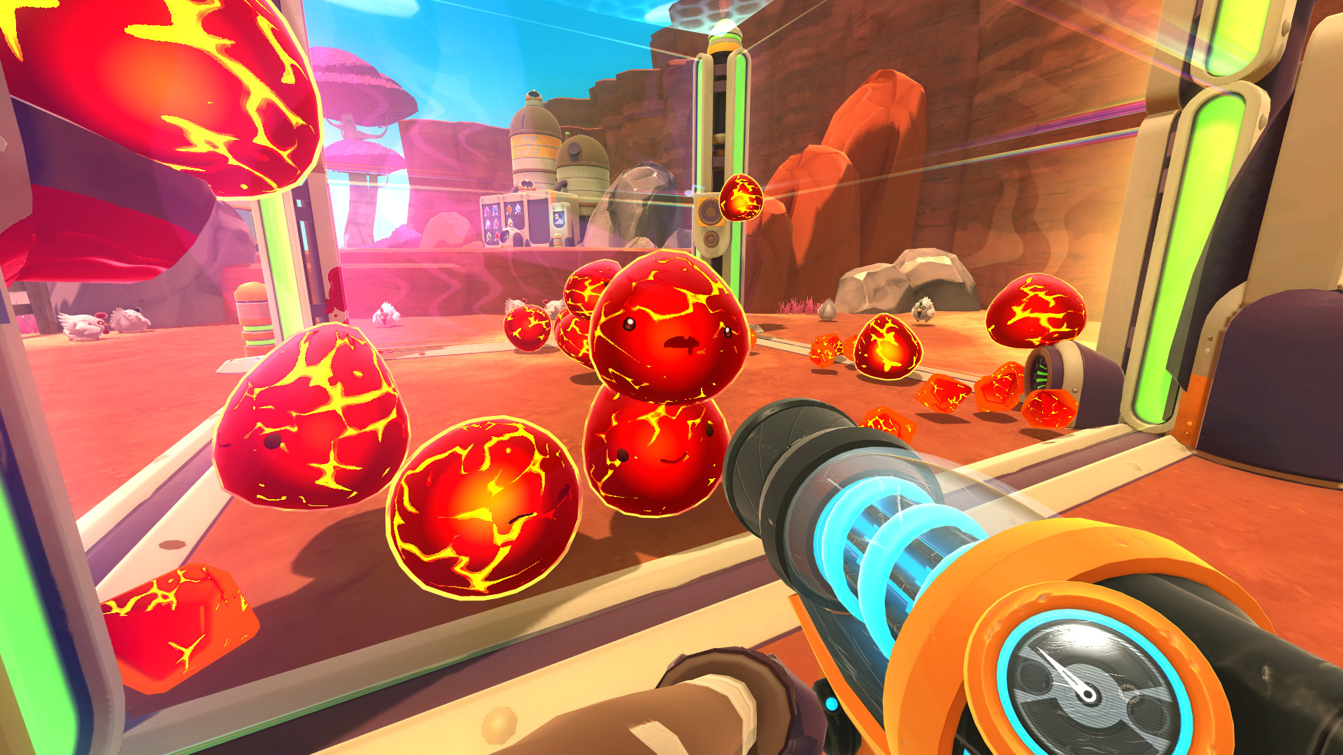 Меню слаймов. Slime Rancher игра. СЛАЙМ ранчер 1. СЛАЙМЫ ранчер. Игра СЛАЙМЫ ранчер.