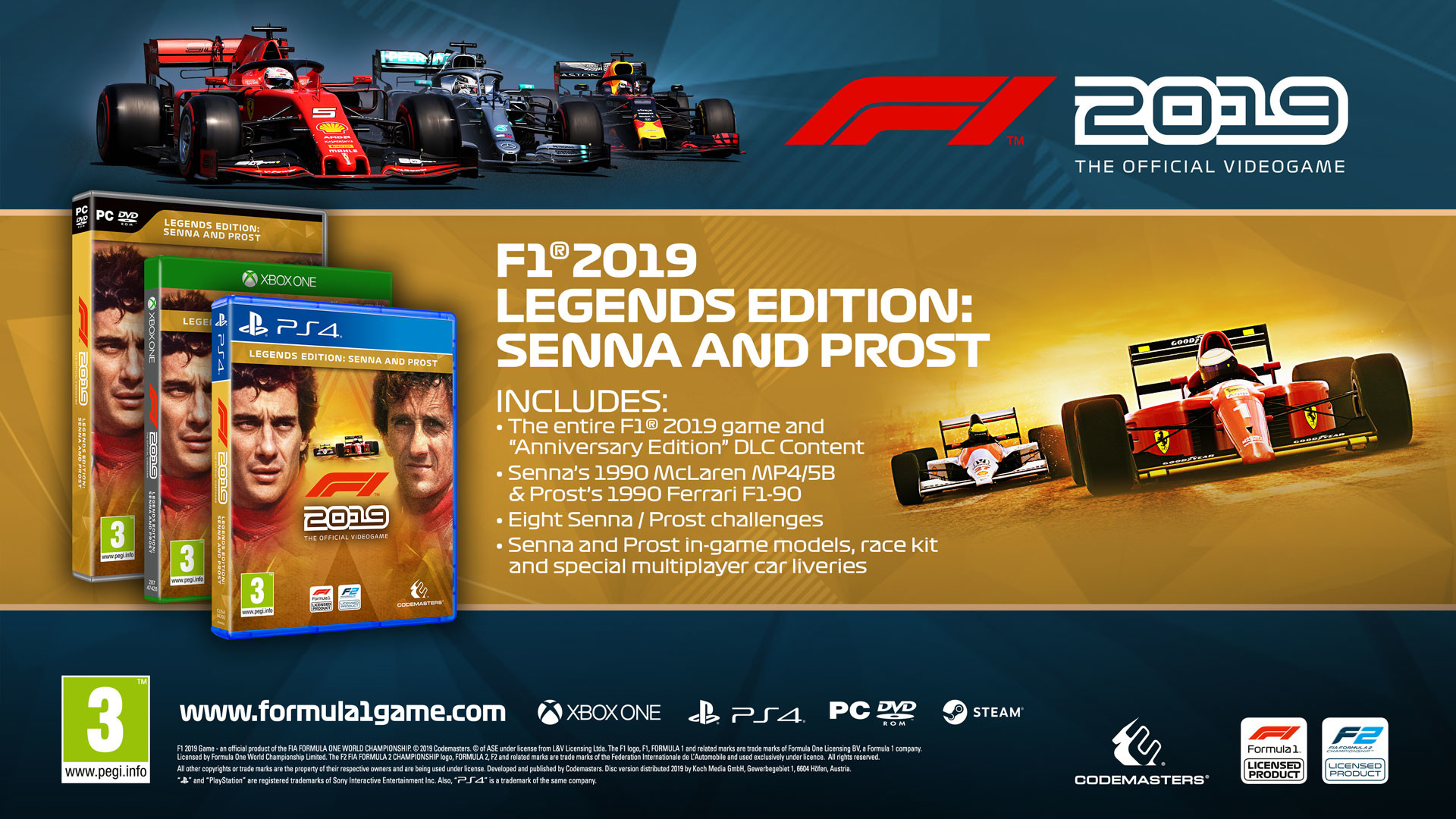 Legend edition. F1 2019. Legends Edition: Сенна и прост. F1 2019 игра. F1 2019 обложка. F1 2019 - Legends Edition.