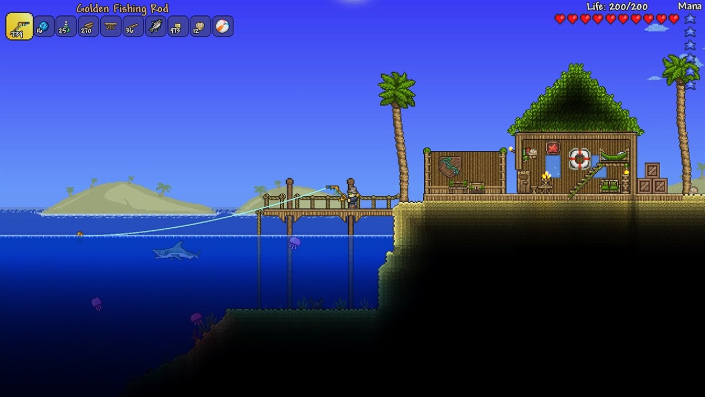 Golden fish rod terraria фото 20