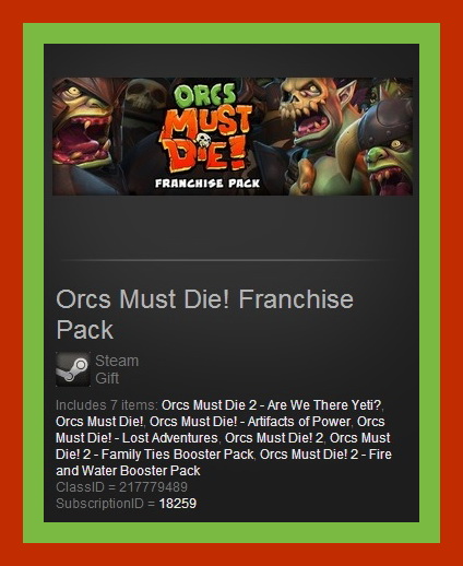Orcs Must Die! Franchise Pack (Steam Gift / Reg Free)