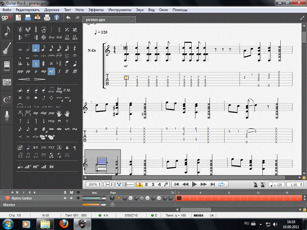 tabs- piraten of caribian (igor presnjakov )