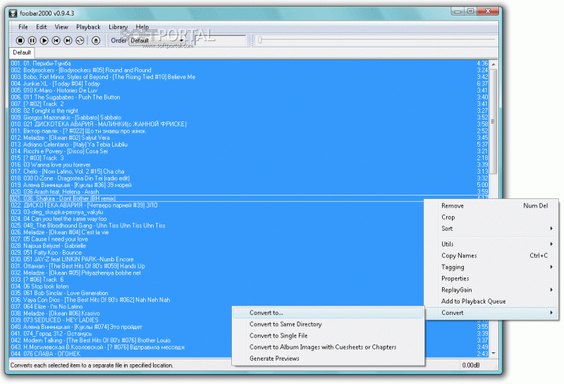 Foobar2000 1.1.16