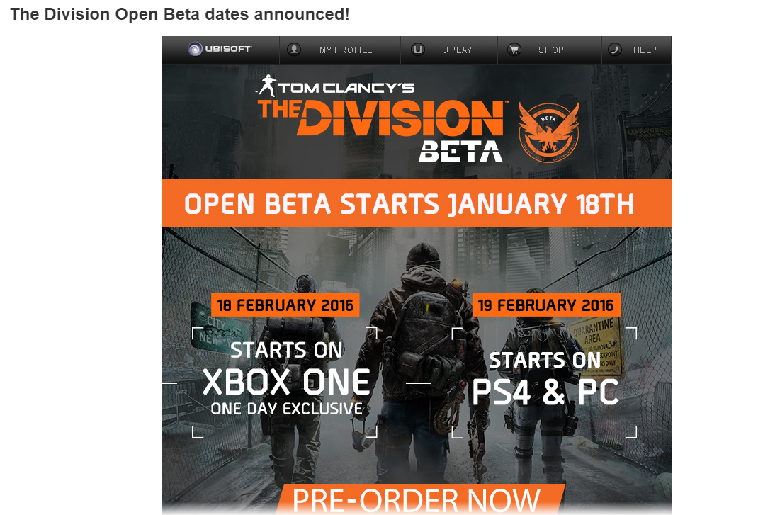 Buy Tom Clancy S The Division Gold Edition Uplay And Download